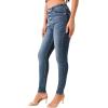True Religion Women’s Crystal Jennie High Rise Curvy Skinny Jeans with Flap Pockets and SN Stitching(Contera)