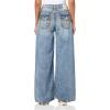 True Religion Women’s Jessie Baggy Jeans with Super T Stitching and Flap Pockets(Peak Spot)
