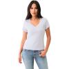 True Religion Women’s Painted Hs Ombre Crystals V Neck Tee​(Zen Blue)