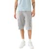 True Religion Mens Big T Classic Cargo Shorts(Granite Grey)