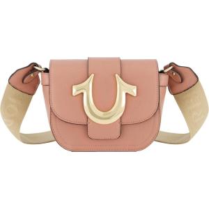 True Religion Women’s Crossbody Bag, Mini Flap Adjustable Shoulder Handbag with Horseshoe Logo(Berry)