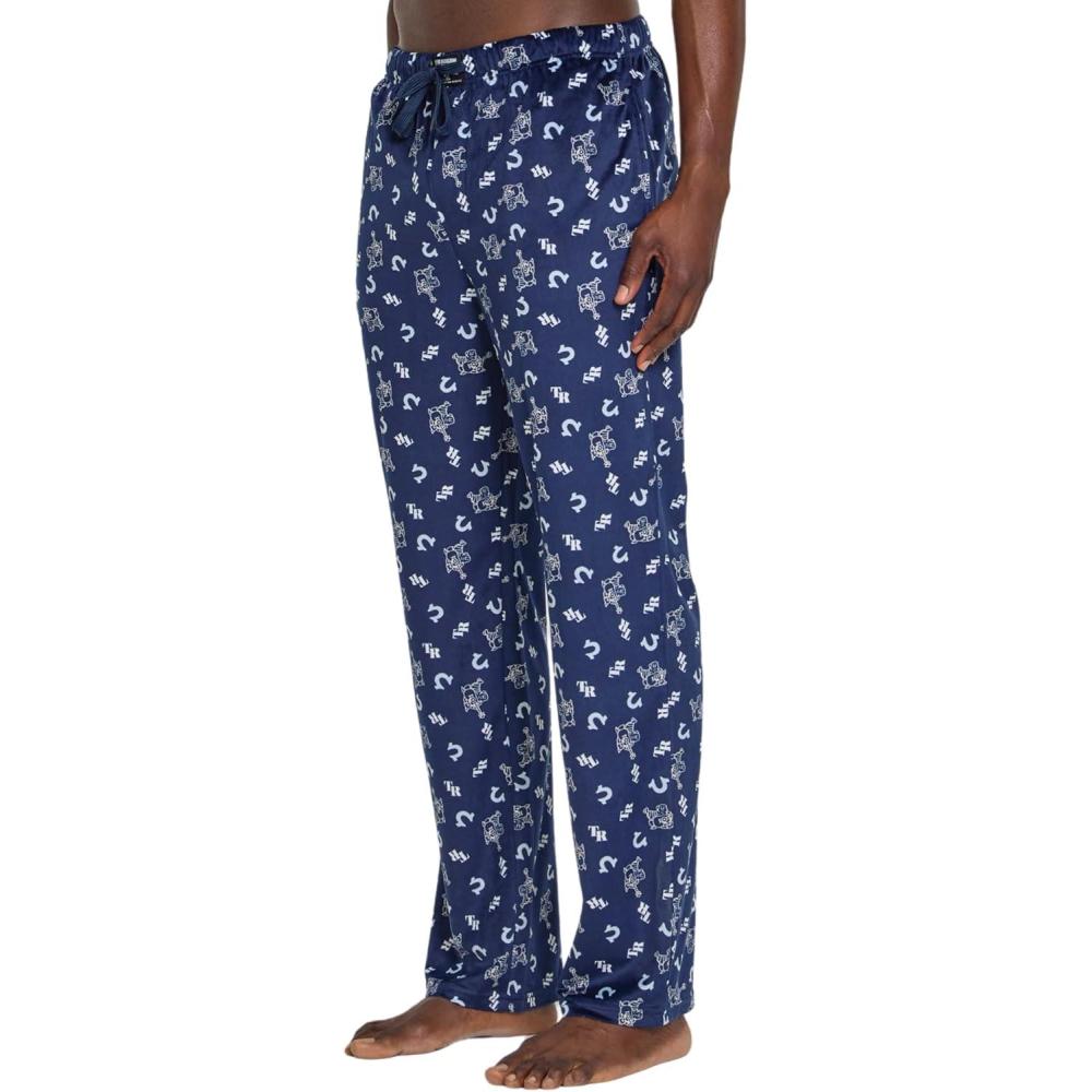 imageTrue Religion Mens Pajama Pants Mens PJ Pants Fuzzy Lounge Pant Soft Fleece PantNavy 2