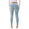 True Religion Jennie Mid Rise Skinny Flap Big T Jeans | Denim, Horseshoe Back Pockets & Silver Hardware