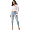 True Religion Jennie Mid Rise Skinny Flap Big T Jeans | Denim, Horseshoe Back Pockets & Silver Hardware