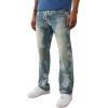 True Religion Men’s AOP Ricky SN Flap Jeans – 34″ Inseam, Flap Pockets, Contrast Stitching, Premium Denim