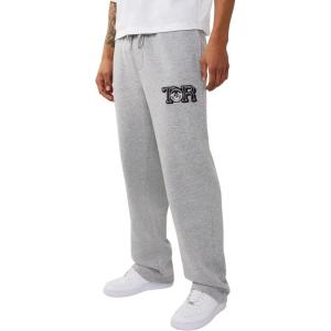 True Religion Men’s World Tour Champs Sweatpants – Premium Joggers for Men with Logo Detail, Soft Cotton Blend(Heather Grey)