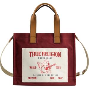 True Religion Tote, Women’s Medium Travel Shoulder Bag with Adjustable Strap(Red)