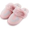 True Religion Slippers for Women Gifts for Women Cozy House Slippers for Woman(Pink)