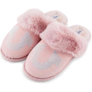 True Religion Slippers for Women Gifts for Women Cozy House Slippers for Woman(Pink)