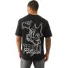 True Religion SS Puff Cat Tee – Men’s Crewneck Short Sleeve Graphic Premium Cotton Tee(Jet Black)