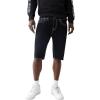 True Religion Men’s Ricky SN Flap Black Short Fray Hem | Black Denim Shorts with Frayed Hem(Black Rinse)