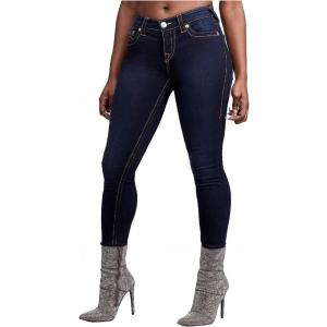 True Religion Women’s Halle Mid Rise Super Skinny Jeans for Women – Womens Jeans, Skinny Fit, Comfortable & Trendy(Minimal Abrasion)
