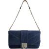 True Religion Women’s Denim Shoulder Bag Purse, Mini Handbag with Chain Strap | Denim, Purse, Chain Strap(Dark Denim)