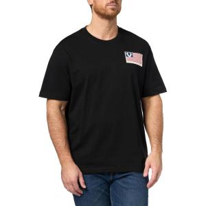 True Religion Men’s HS Flag Tee(Jet Black)