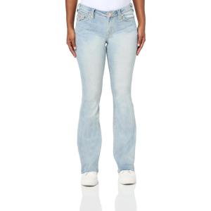True Religion Women’s Becca Mid-Rise Bootcut Jeans – Flap Pockets & Big T Stitching(La Jolla)