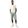 True Religion Men’s Ricky Sn Flap Light Short Fray Hem – Rocky Point Light | Denim Shorts with Frayed Hem(Rocky Point Light)