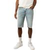 True Religion Men’s Ricky Sn Flap Light Short Fray Hem – Rocky Point Light | Denim Shorts with Frayed Hem(Rocky Point Light)
