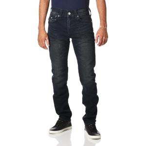 True Religion Mens Geno Big T Slim Fit Straight Leg Jean with Flap(Last Call)