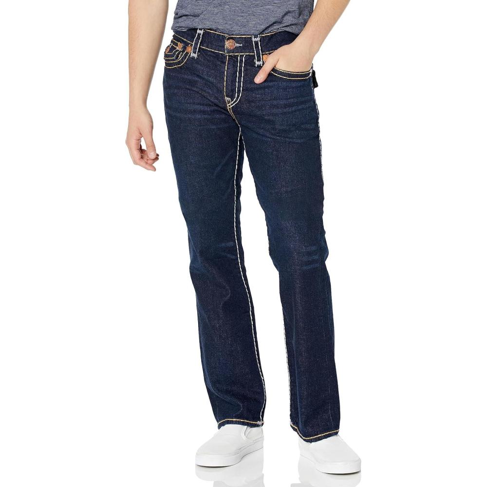 imageTrue Religion Mens Ricky Super T Nf Rope HsWhiskbroom Dark Wash