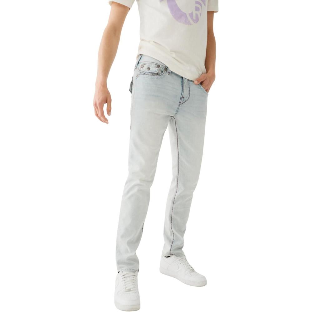 imageTrue Religion Mens Rocco Flap Super TWhitley Avenue Light Wash