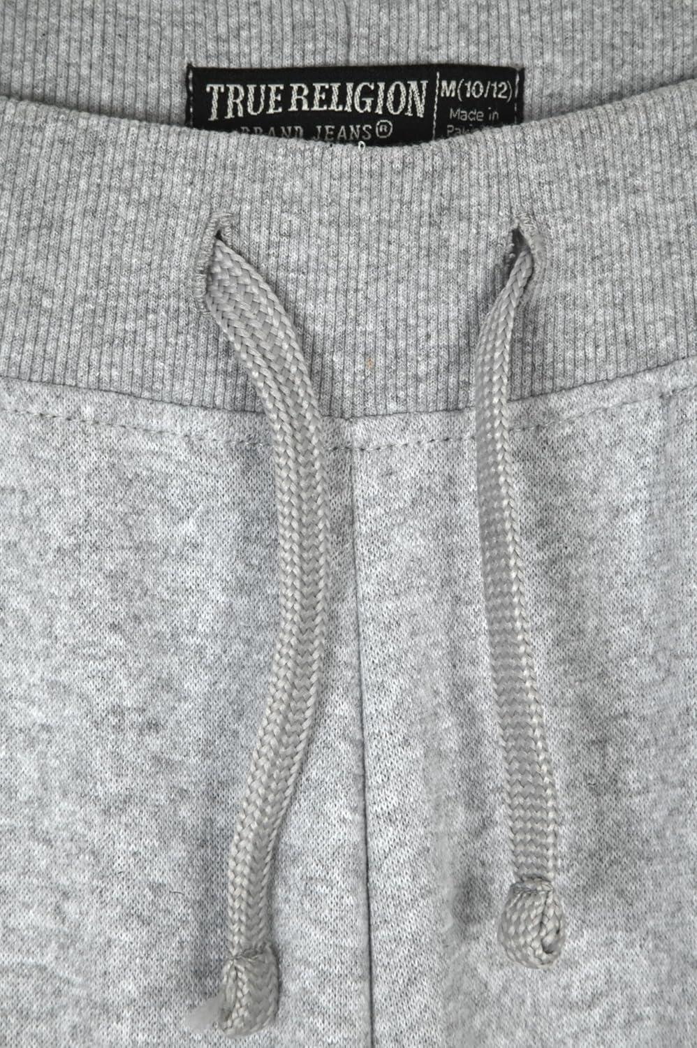 imageTrue Religion Boys 2 Pack Fleece Sweatpants Stylish amp Comfortable Jogger Pants Set for Active KidsBlackheather Grey