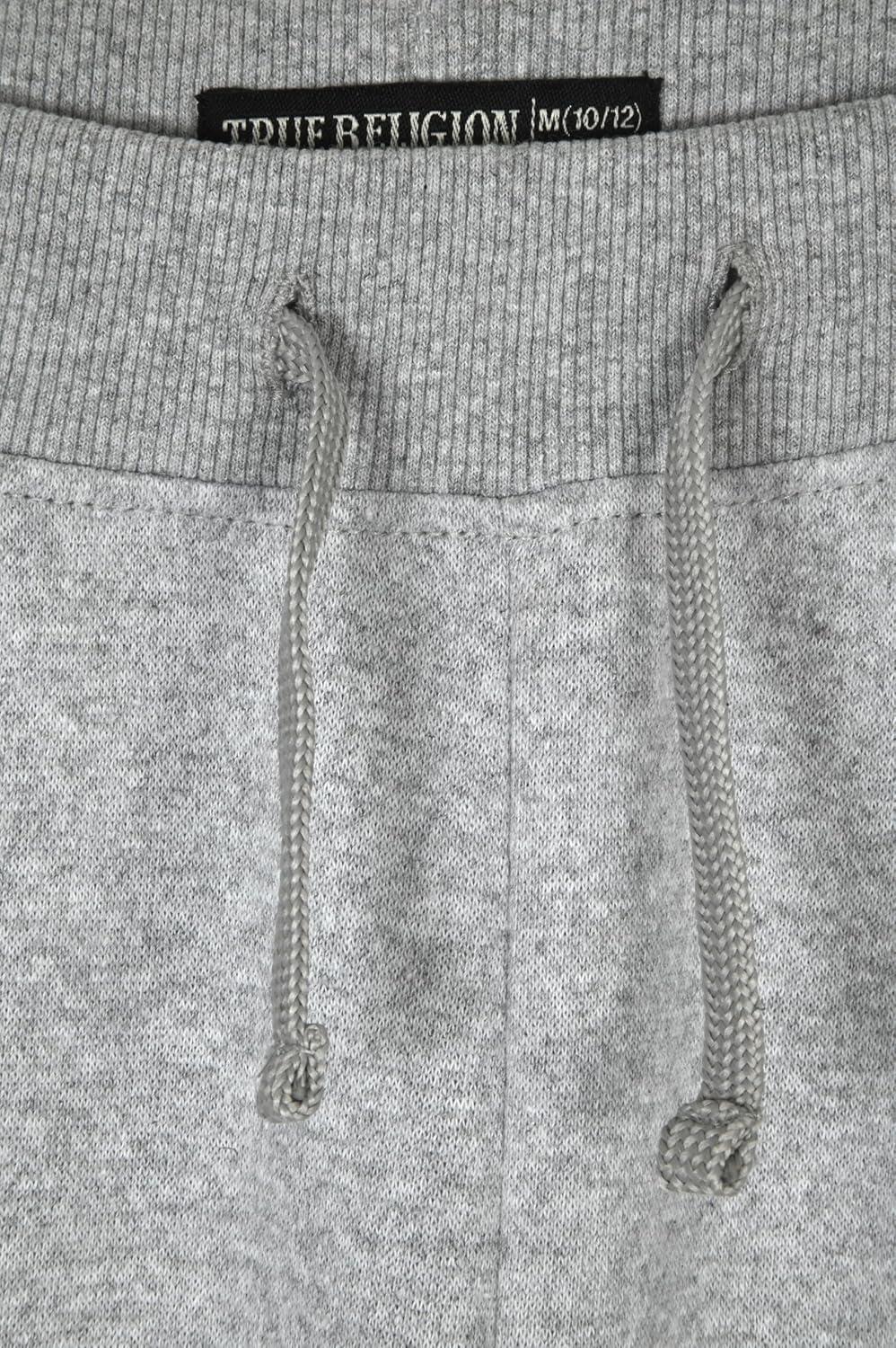 imageTrue Religion Boys 2 Pack Fleece Sweatpants Stylish amp Comfortable Jogger Pants Set for Active KidsRedheather Grey