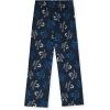 True Religion Boys 2 Piece Pajamas Set with Button Front Top & Pajama Pants for Kids (Sizes 4–14)(Blue Velour)