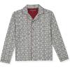 True Religion Boys 2 Piece Pajamas Set with Button Front Top & Pajama Pants for Kids (Sizes 4–14)(Gray)