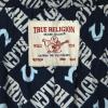True Religion Boys 2 Piece Pajamas Set with Button Front Top & Pajama Pants for Kids (Sizes 4–14)(Navy Blue)