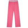 True Religion Girls Pajama Set 3-Piece Button-Front Top Sleep Pants and Headband(Hot Pink Fleece)