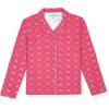 True Religion Girls Pajama Set 3-Piece Button-Front Top Sleep Pants and Headband(Hot Pink Fleece)