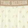 True Religion Girls Pajama Set 3-Piece Button-Front Top Sleep Pants and Headband(Ivory Gold Fleece)