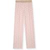 True Religion Girls Pajama Set 3-Piece Button-Front Top Sleep Pants and Headband(Light Pink)