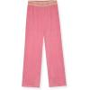 True Religion Girls Pajama Set 3-Piece Button-Front Top Sleep Pants and Headband(Wild Rose Velour)