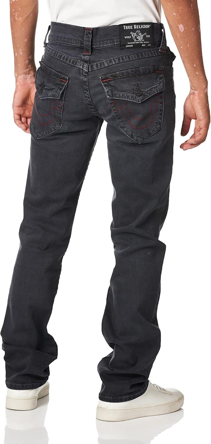 imageTrue Religion Mens Ricky Straight Leg Jeans with Back Flap Pockets Mens JeansMedium