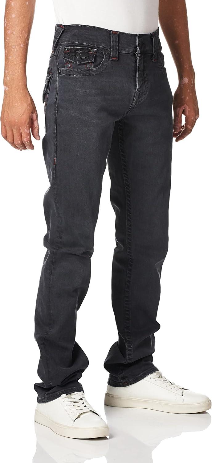 imageTrue Religion Mens Ricky Straight Leg Jeans with Back Flap Pockets Mens JeansMedium