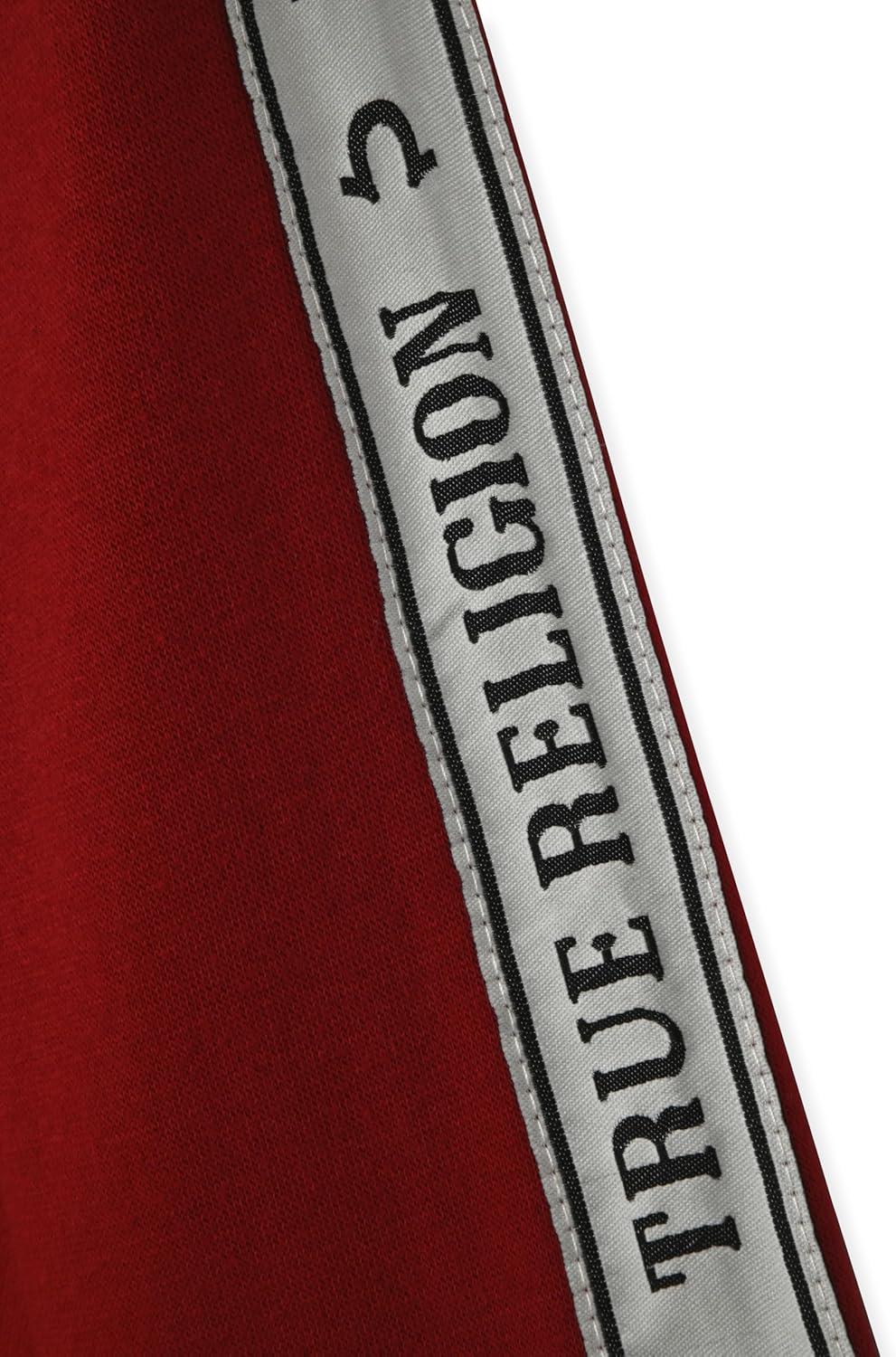 imageTrue Religion Boys 3 Piece Fleece Jogger Sets Complete Hoodie Tee amp Sweatpants Outfit for Everyday StyleRed Dahliablack