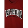 True Religion Boys 3 Piece Fleece Jogger Sets – Complete Hoodie, Tee & Sweatpants Outfit for Everyday Style(Grey Heather-red)