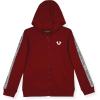 True Religion Boys 3 Piece Fleece Jogger Sets – Complete Hoodie, Tee & Sweatpants Outfit for Everyday Style(Red Dahlia-black)