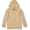 True Religion Boys 3 Piece Fleece Jogger Sets – Complete Hoodie, Tee & Sweatpants Outfit for Everyday Style(Travertine-white)