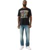True Religion Men’s Denim Dreams Tee – Short Sleeve Crewneck T-Shirt for Men(Jet Black)