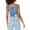 True Religion Womens Denim Bustier Top Big T(Cardinal)