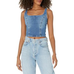 True Religion Womens Denim Bustier Top Big T(Cardinal)