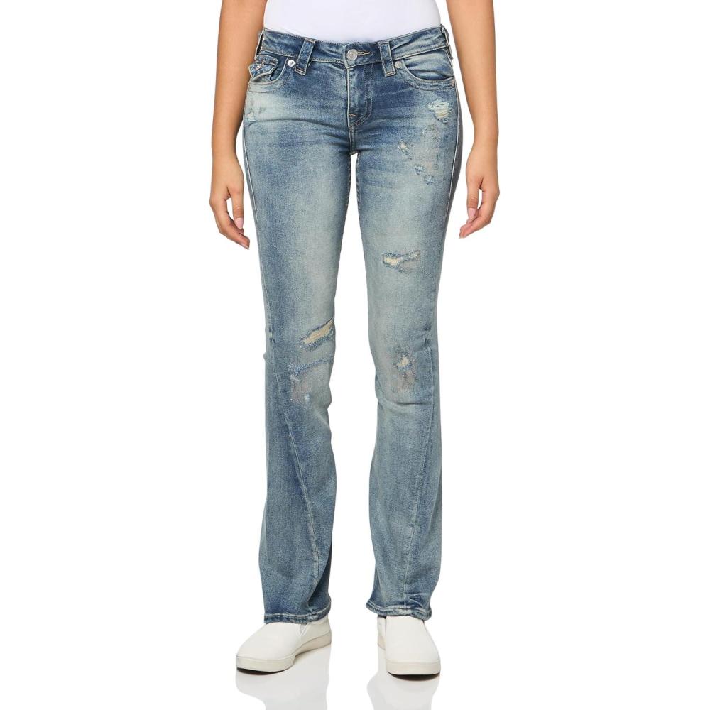 imageTrue Religion Womens Joey Mid Rise Flare Jean Womens Jeans Flare Jeans for Women Comfortable amp TrendyRazor Cut