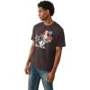 True Religion Men’s Patch Buddha Tee – Short Sleeve Crewneck Graphic T-Shirt(Dark Brown/Kalamata)