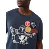 True Religion Men’s Patch Buddha Tee – Short Sleeve Crewneck Graphic T-Shirt(Midnight Navy)