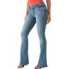 True Religion Women’s Joey Low Rise Flare Jeans – Flap Pockets, Bootcut Denim(Melody Line)