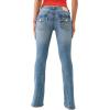 True Religion Women’s Joey Low Rise Flare Jeans – Flap Pockets, Bootcut Denim(Melody Line)