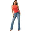 True Religion Women’s Joey Low Rise Flare Jeans – Flap Pockets, Bootcut Denim(Melody Line)