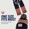 True Religion womens True Religion Beanie Hat and Scarf Set, Winter Cuffed Knit Cap With Pom and Stadium Style Scarf(Navy)
